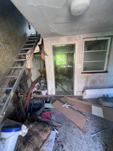 Baustelle vor der Bauschuttentsorgung