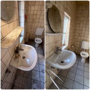 Badezimmer nach professioneller Reinigung